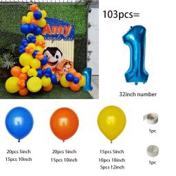 Conjunto de balões de hélio na forma de boneca, decoração para festa de aniversário, chá de bebê, menino e menina, brinquedo, 1 conjunto - Image 2