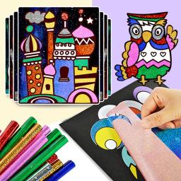 Diy transferência mágica dos desenhos animados pintura artesanato para crianças artes e ofícios brinquedos para crianças aprendizagem educacional criativo desenho brinquedos - Image 2