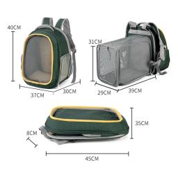 Suprimentos para animais de estimação gato espaço cápsula mochila transportadora ventilar transparente ao ar livre viajar caminhadas transportando expansível - Image 3
