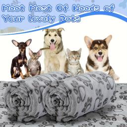 Cobertor fofo macio para animais de estimação, bonito desenho animado, tapete quente e confortável para cães e gatos, alta qualidade - Image 2