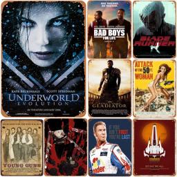 Filme clássico Metal Tin Signs, Vintage Wall Art, submundo, gladiador, cartazes para homem, caverna, café, bares, pubs, decoração de filmes - Image 1