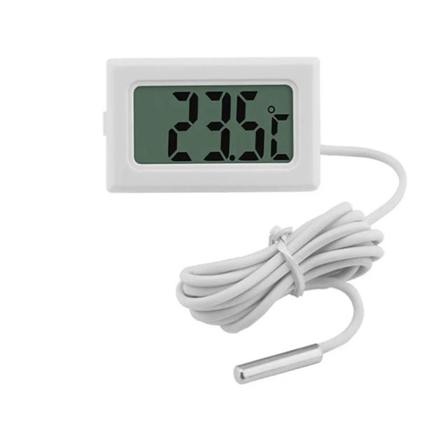 Termômetro Digital para Aquário com Sonda de Aço Inoxidável e Sensor Thermistor para Medição Precisa da Temperatura do Tanque de Peixes