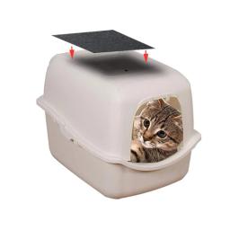 Filtro De Carvão Ativado Para Animais De Estimação, Filtro De Algodão, Alta Adsorção, Caixas De Linheira De Gato, Banheiro, 3Pcs - Image 2