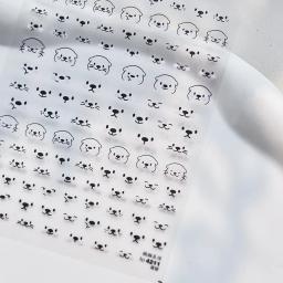 Kawaii Otter Expressão Nail Art Adesivos, Transparente, Geléia, Adorável, Kawaii, Nail Design, Decalque Decorativo, DIY Acessórios, 1Pc - Image 6