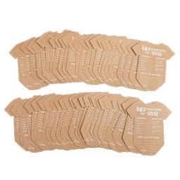 Cartões decorativos de papel kraft para chá de bebê, 5pcs, diy, decoração do partido batismo, ornamentos pendurados para o gênero revelar - Image 4