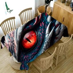 Dinossauro Impresso Toalha De Mesa De Jantar, Impermeável, Oilproof, Animal Marinho, Toalhas De Mesa Retangulares para Mesa, Decoração De Cozinha - Image 6