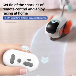 Automático Movendo Controle Remoto Carro de Brinquedo para Cães e Gatos, Jogo Interativo, Treinamento Pet Supplies, Brinquedo Gato Inteligente - Image 5