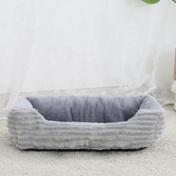 Cama de pelúcia quadrada para Pet, Canil para cães de médio e pequeno porte, Almofada do sofá, Acessórios para animais de estimação - Image 4