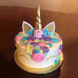 Tema do unicórnio Bolo Toppers, arco-íris, chifre asas, menina festa de aniversário, DIY Decoração, Cupcake Wrapper, Fontes do partido - Image 5