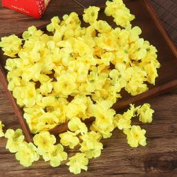 100 conjuntos de caixas de presente simuladas de flores de pêssego, decorações de festas, flores - Image 3