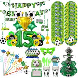 Copo de papel e Prato Guardanapos para Decoração de Aniversário, Jogo de Labirintos, Futebol, Futebol, Tema Esportivo, Presentes para Crianças - Image 1