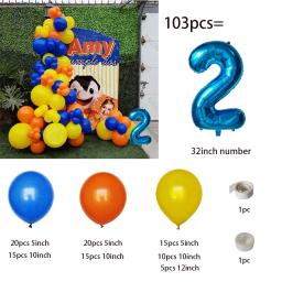 Conjunto de balões de hélio na forma de boneca, decoração para festa de aniversário, chá de bebê, menino e menina, brinquedo, 1 conjunto - Image 3