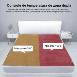 Cobertor de aquecimento elétrico para quarto, mais grosso, termostato automático, aquecedor do corpo, colchão térmico, cobertor aquecido, 220V - Image 3
