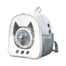 Respirável transparente visualização janela pet transportadora mochila, apresenta suprimentos, ao ar livre, carro, uso doméstico, moda - Image 3