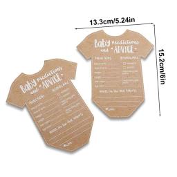 Cartões decorativos de papel kraft para chá de bebê, 5pcs, diy, decoração do partido batismo, ornamentos pendurados para o gênero revelar - Image 6