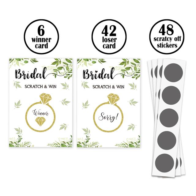 Conjunto Completo de 48 Peças para Decoração de Chuveiro de Noiva e Festa de Hen Celebrando o Casamento