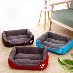 Cama ortopédica de espuma de memória para pet, Modern Plush Calming Dog Sofa, Cama Xl tamanho grande - Image 4