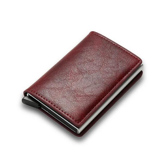 Elegante Porta-Cartões de Alumínio Unissex com Design Britânico para Cartões de Crédito e Notas 2022