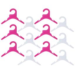 Cabides leves anti-derrapantes para animais de estimação, acessórios para cachorros e gatos, pequenos suprimentos brancos, 12PCs, 6PCs - Image 1
