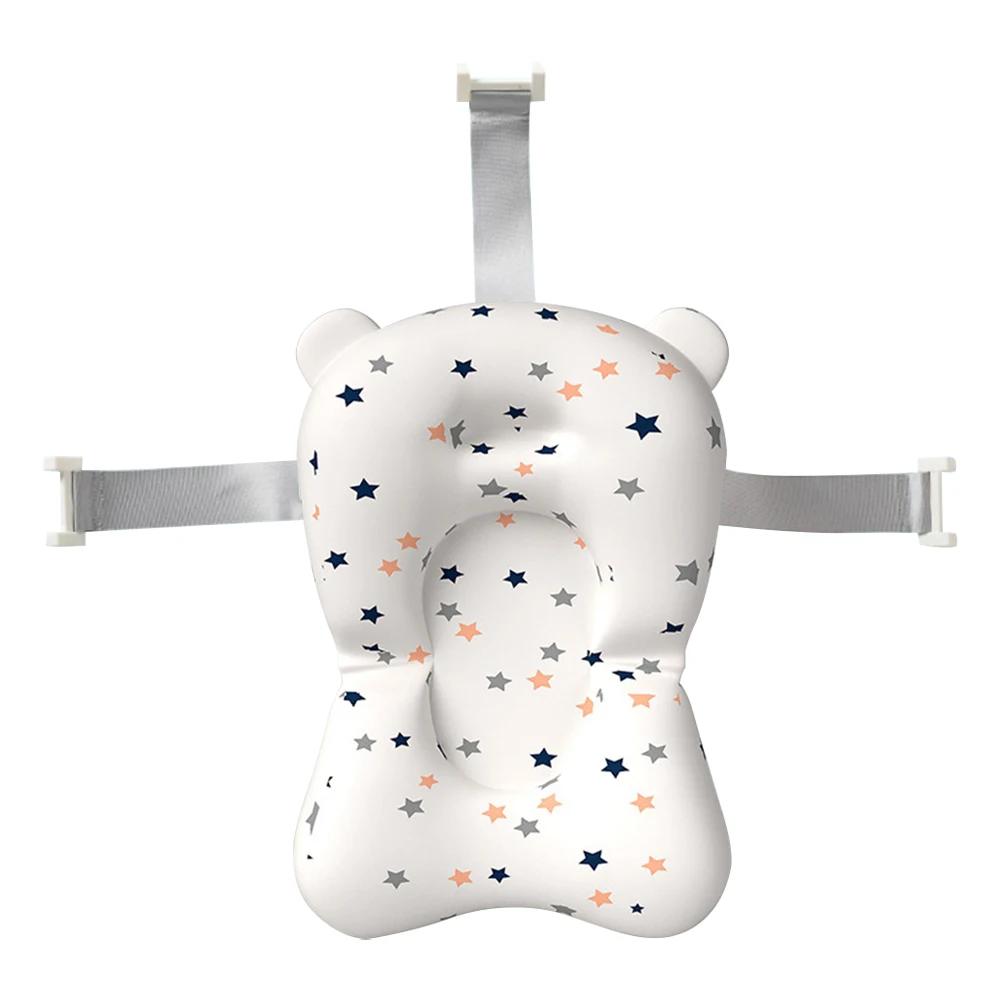 Anti-derrapante assento de almofada de banho flutuante para bebê recém-nascido, travesseiro anti-derrapante, suporta conforto e apoio, 0-12 meses - Image 1