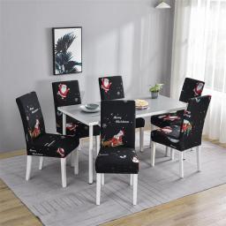 Presente de natal decoração cadeira capa para festa cadeira slipcover estiramento capas para animais de estimação material elástico - Image 1