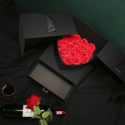 High-end luxo aniversário mistério caixa de presente dia dos namorados flor embalagem festa nobre favor caixas para batom perfume jóias - Image 2