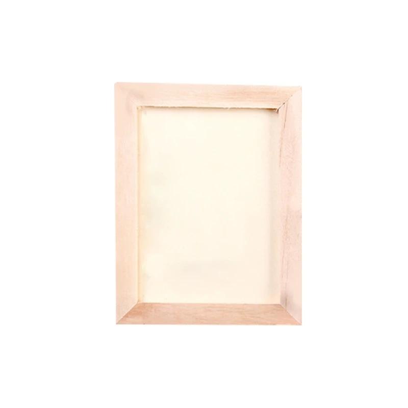 Faça você mesmo moldura de madeira em branco em branco ornamento decorativo para mesa suprimentos para artesanato - Image 1