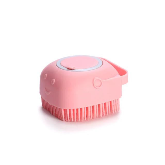 Escova de Banho de Silicone Macio para Pets: Massageador e Pente para Higiene de Cães e Gatos pro 1