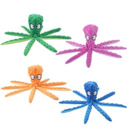 Animal de estimação brinquedo de pelúcia gato cão voz polvo casca quebra-cabeça brinquedo mordida resistente interativo pet dentes do cão limpeza mastigar brinquedo para animais de estimação suprimentos - Image 6