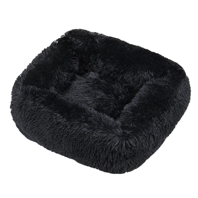 Cama de pelúcia retangular para animais, esteira quente, acessórios para sofá, almofada, pequeno, médio, grande, cachorro, gato, cachorro, inverno - Image 1