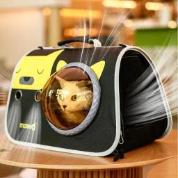 Cápsula Espacial Pet Portátil e Dobrável, Mochila de Transporte Gato, Mala de Transporte, Suprimentos Transportadores Transparentes, Mala para Gatos - Image 3