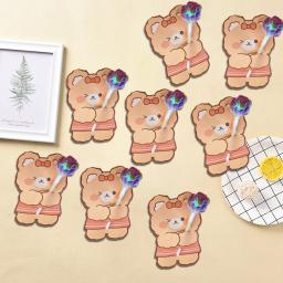 Decoração cartões, 50pcs, bonito, urso, Papai Noel, doces, pirulito, para festa de aniversário infantil, coelho, acessórios de presente - Image 1