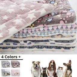 Esteira de dormir padrão urso para animal de estimação, cabelo macio, cobertor espesso, fleece pad, casa, lavável, quente, cão, gato, pet fornecimentos - Image 2
