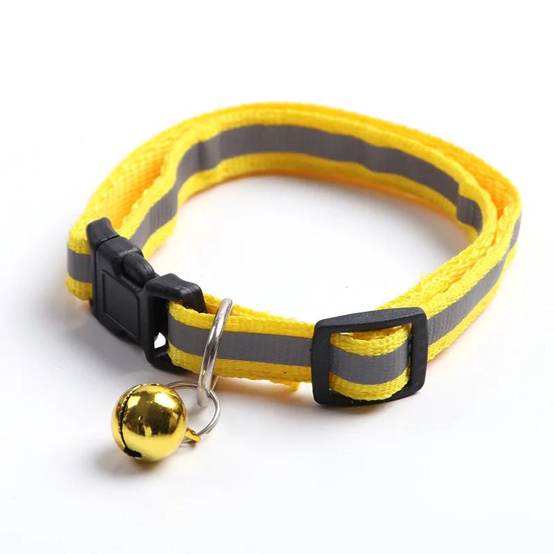 Coleira reflexiva de nylon, Segurança noturna, Flashing Light Up, Trela ajustável para cães, Pet Pet Shop, Coleira para gatos e cães pequenos - Image 1