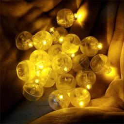 10-50 pçs mini led bola redonda brilho luz balão piscando copo luminoso bola lâmpada lanterna luz aniversário festa de casamento decoração - Image 3