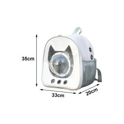 Respirável transparente visualização janela pet transportadora mochila, apresenta suprimentos, ao ar livre, carro, uso doméstico, moda - Image 6