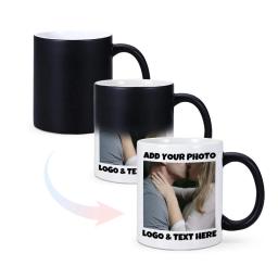 Personalizado Magia Canecas, Mudando a cor do copo, calor ativado, qualquer imagem, foto ou texto impresso na caneca, Dad Mothers Day Gift - Image 1