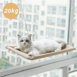 Rede confortável para gatos, cama suspensa, assento ensolarado, estrutura de escalada para gatinho, acessórios para animais, 20kg - Image 2