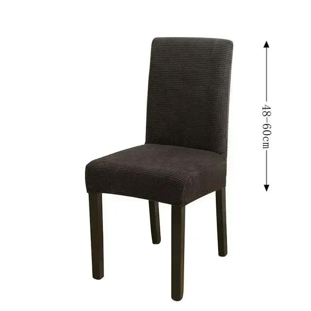 Capa de cadeira ajustável jacquard à prova d'água 2024 sólida luxo mesa de jantar capa de cadeira elastano para casa sala de jantar banquete hotel - Image 1
