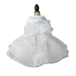 Pet Clothes Dog Wedding Dress Prom Party Princess Dresses para cães pequenos Luxury Dog Clothes Puppy Cat Costume White Pet Supplies - Image 5