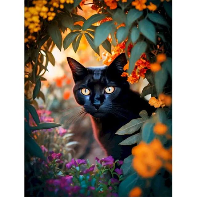 Tinta Acrílica para Adultos: Colorindo Gatos e Animais por Números para Arte de Parede e Decoração de Interiores