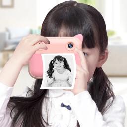 Nova câmera de impressão instantânea para crianças térmica sem impressão de tinta brinquedo 1080p hd câmera digital fotografia vídeo para crianças presentes aniversário - Image 6