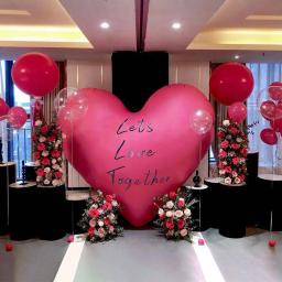 Balão Inflável Em Forma De Coração, Dia Dos Namorados, Festa De Aniversário, Decoração Do Casamento, O Amor Permite - Image 1
