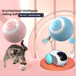 Automatic Rolling Magic Ball para Animais de Estimação, Brinquedos Interativos Inteligentes, Interior, Eletrônico, Cat Game Acessórios - Image 1