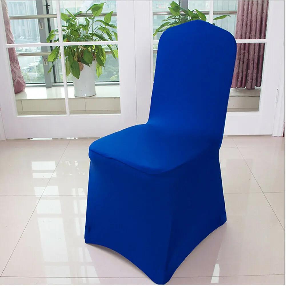 Casamento sólido banquete cadeira capa elastano estiramento elástico capas de cadeira do hotel escritório cozinha jantar assento cobre festa de natal - Image 1
