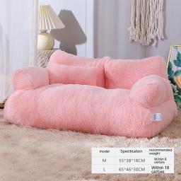 Destacável cama de pelúcia lavável para animais de estimação, sofá grande cão, cadeira macia e confortável, quente, gatinho e cachorro suprimentos, inverno, novo - Image 4