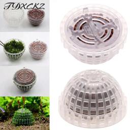 Aquário plástico musgo bola filtro aquático suprimentos para animais de estimação decorações para camarões tanque de peixes produtos para animais de estimação decoração do tanque de peixes - Image 1