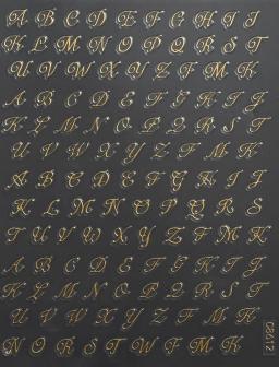 3d adesivos de unhas com design carta romana, manicure acessórios, ouro, prata, preto, branco, alfabeto, diy, diy, 4 folhas/set, nk x 4 - Image 3