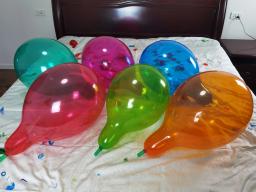 Looner-Látex Pérola Bolha Balão, Crystal Clear, Transparente, Decorações de Festa de Aniversário, Bobo, Hélio, 12 ", Novo Tempo, Crianças - Image 4